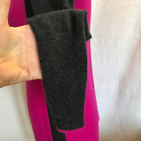 Mulberry and Charcoal tunic Cashmere sweater S/M - Picture 7 of 13